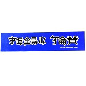 RARE MINT Vintage Pearl Jam Chinese Letters Sticker Blue